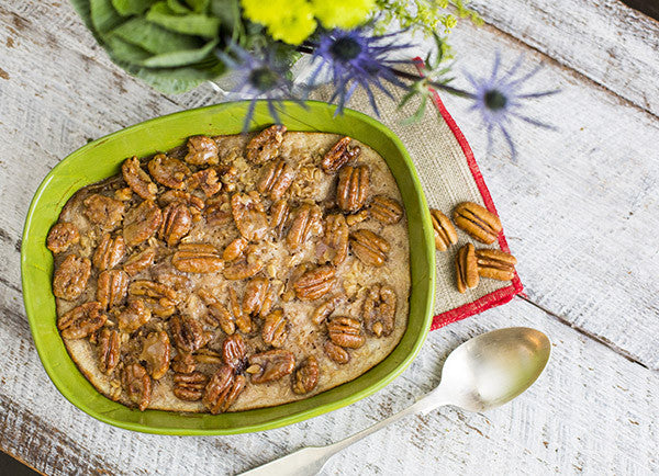 Pecan Pie Baked Oatmeal - Schermer Pecans