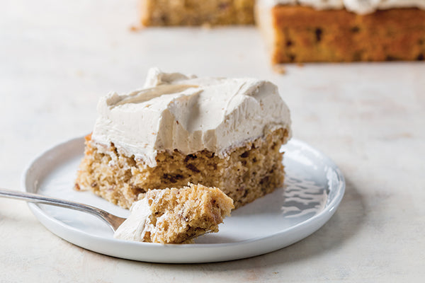 Maple-Pecan Apple Cake with Maple Buttercream - Schermer Pecans
