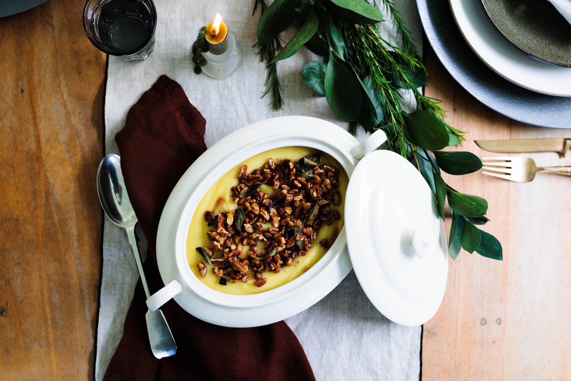 Mashed Golden Potatoes with Pecan Brown Butter