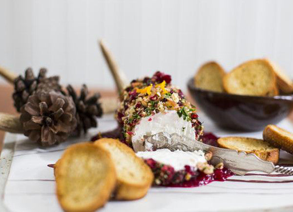 Cranberry Pecan Goat Cheese Log