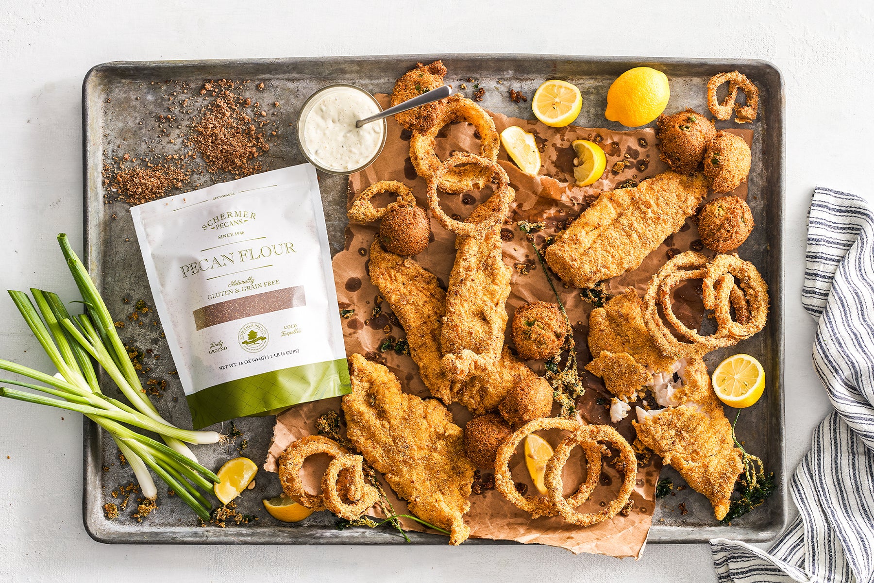 Pecan-Fried Fish and Hush Puppies - Schermer Pecans