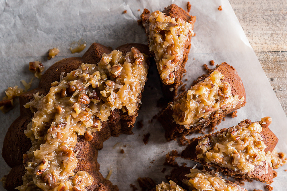 German Chocolate Pound Cake Schermer Pecans