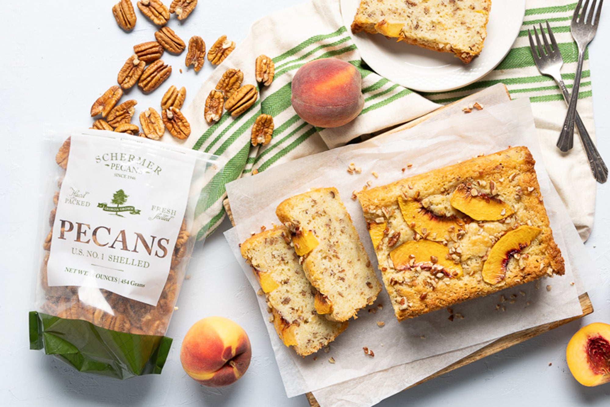 Peach Pecan Quick Bread