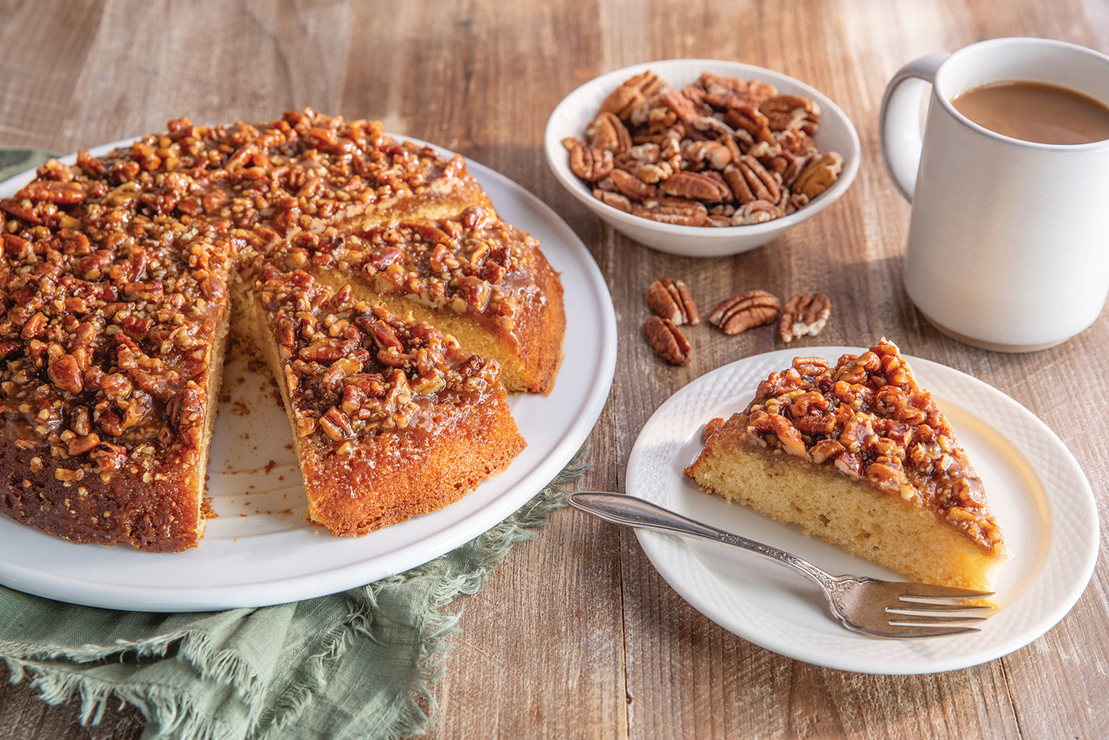 Pecan Praline Upside-Down Cake