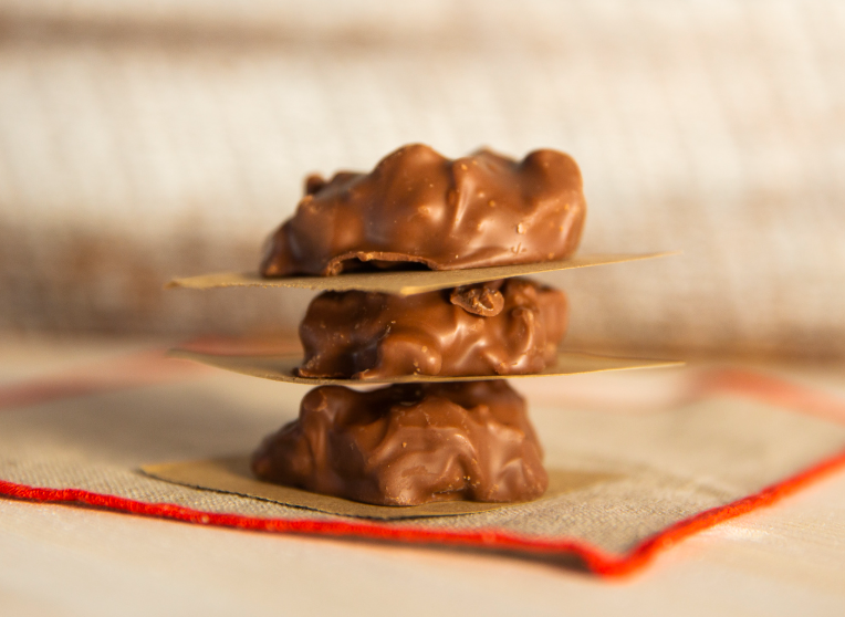 Behind The Scenes: Caramel Pecan Clusters