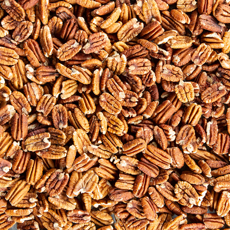 Photo of raw pecans - reflective of buying pecans in bulk. 