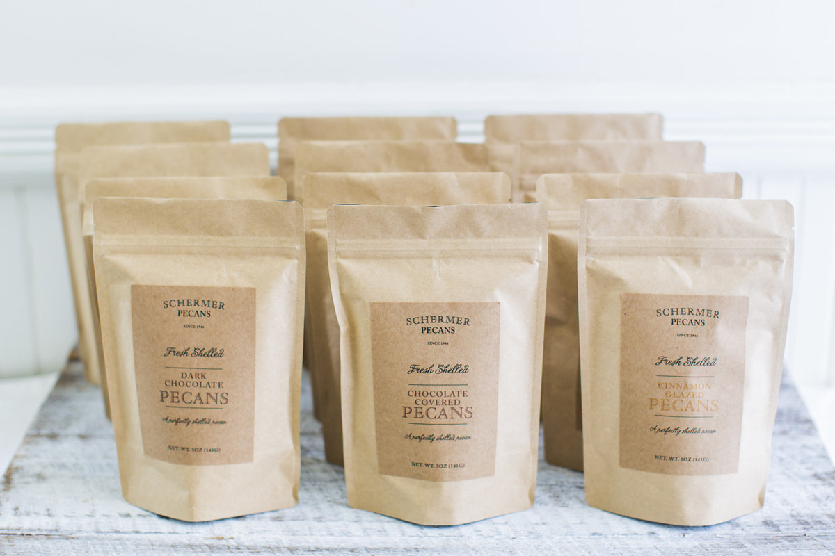 Schermer Pecans Large Kraft Gift Set Cinnamon Glazed Pecans